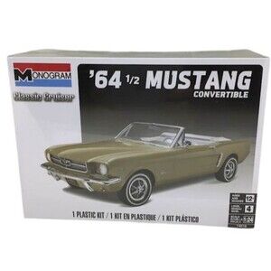 Monogram '64 1/2 Mustang Convertible Car Plastic Model Kit 1:24 14019 2023 NEW